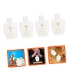iplusmile 4pcs Holy Water Bottles Refillable Tiny Water Containers for