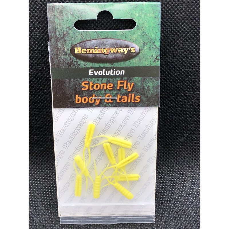 Hemingway's Evolution Yellow Stonefly Tying Set for Fly Fishing (Small)
