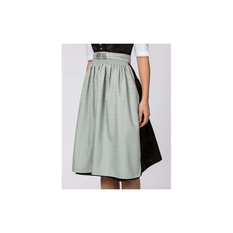 Stockerpoint Women's Midi Dirndl Apron, Green (sage)