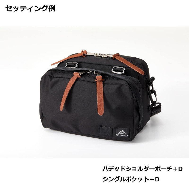 Daiwa GREGORY Single Pocket + D (B) BK, Black