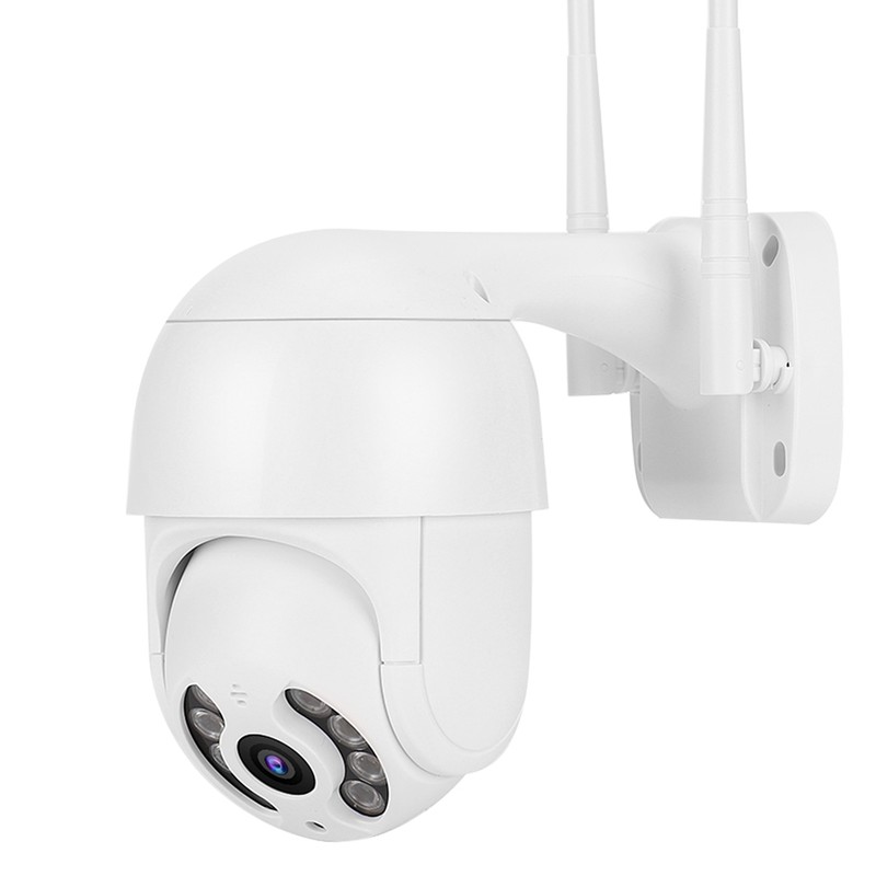 2in Waterproof PTZ Mini Dome Camera 1080P WiFi 8 Lights