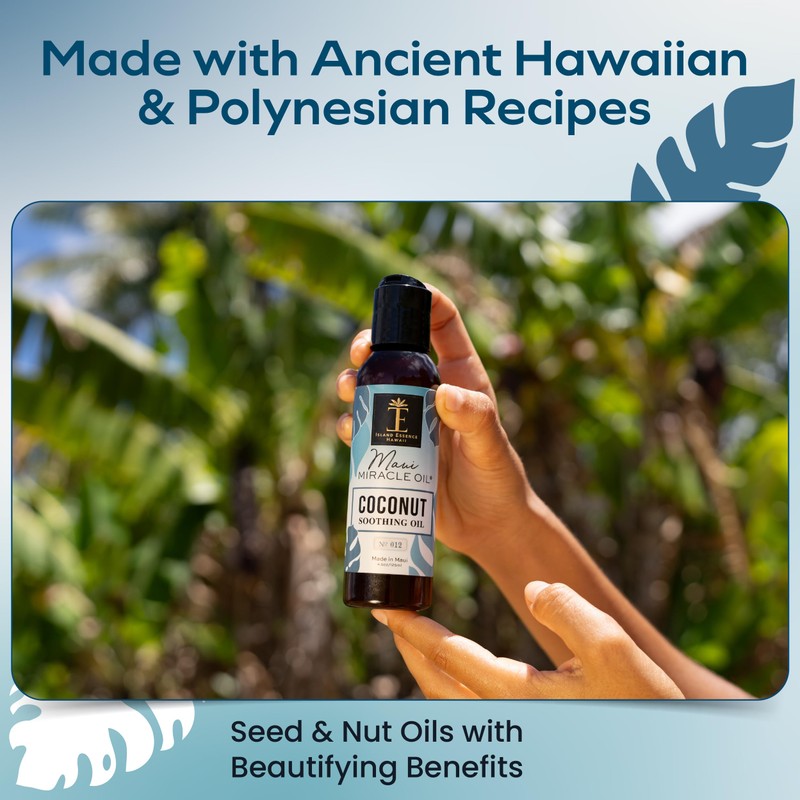 Island Essence Coconut Soothing Oil – Hawaiian Oil Blend with