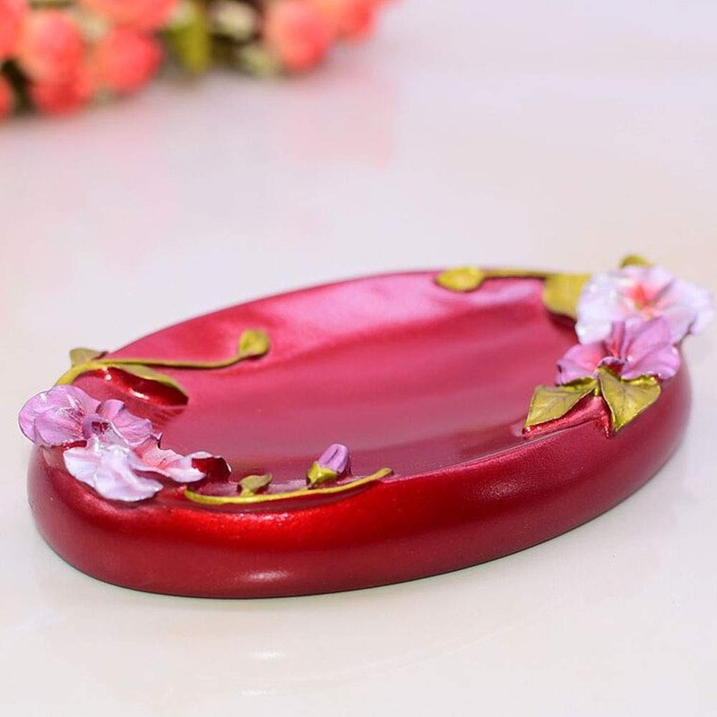 LUANT Vintage Pink Bathroom Accessories, 5Piece Bathroom Accessories Set, Bathroom