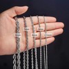 HolyFast Twist Chain Necklace - Stainless Steel Rope Jewelry for