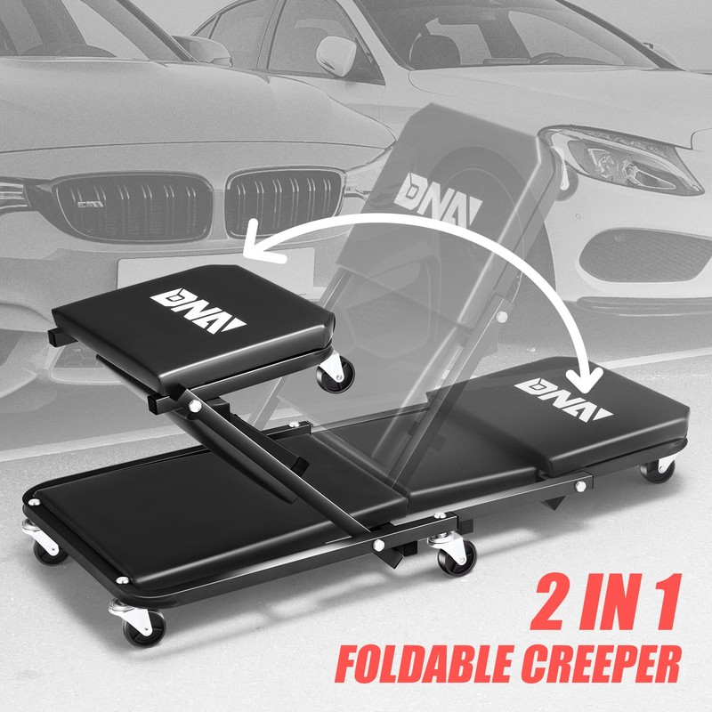 DNA MOTORING 36 Inches Folding 2 in 1 Rolling Z