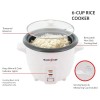 EUROSTAR 6-Cup Rice Cooker, White