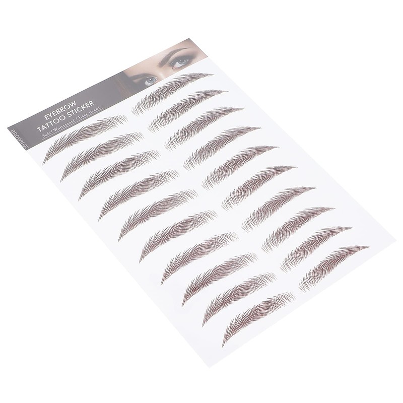 6D Eyebrow Tattoo Sticker, Professional Waterproof Eyebrow Transfer Sticker, Eyebrow