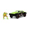 Jada Turtles Raphael Chevy Camaro 1:24 Muscle Car Includes Movie