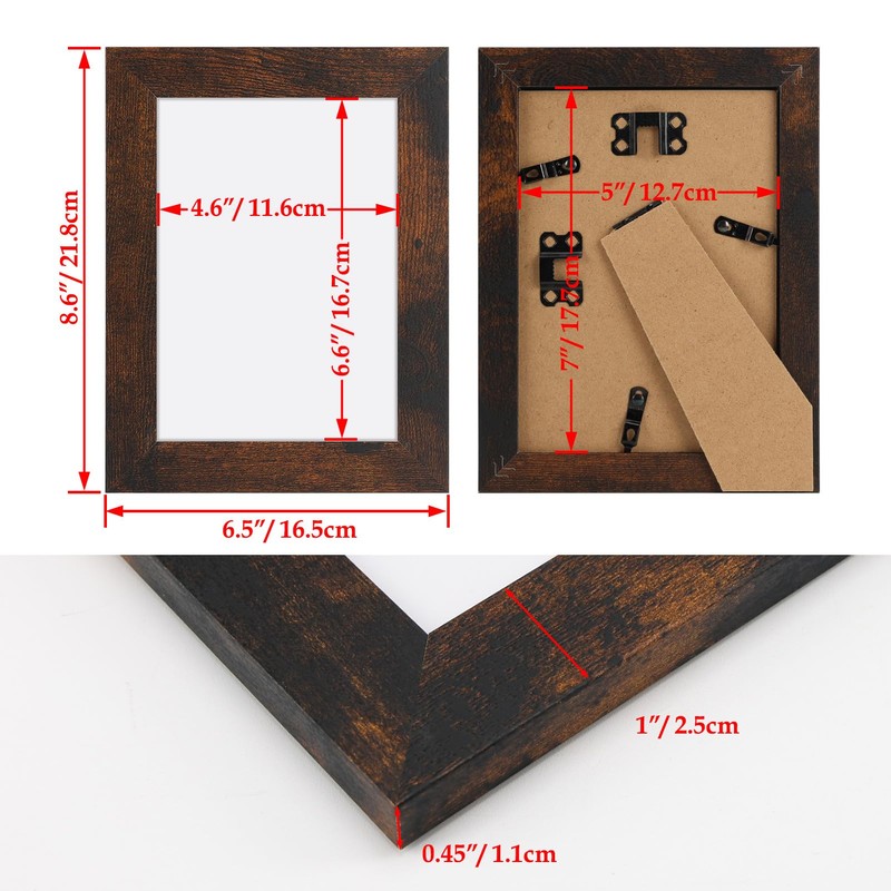 Vasemouh Picture Frames 13 x 18 cm Set of 6