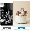 Diesisa Makeup Brush Case, 360° Rotation, Cosmetic Storage, 5 Slots,