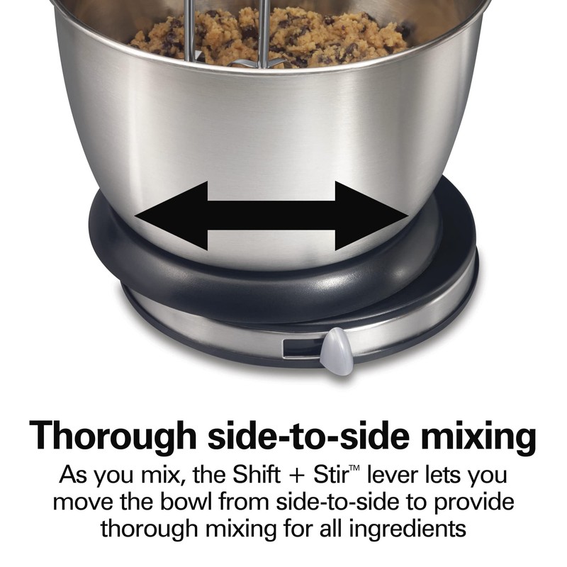 Hamilton Beach Classic Stand and Hand Mixer, 4 Quarts, 6