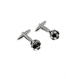 Zac's Alter Ego 3D Metallic Football Cufflinks in Gift Box