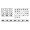 Whiteboard Calendar Magnet Bundle (Dates, Days of The Week, Months)