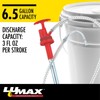 LUMAX LX-1336 Red Plastic Bucket Pump with Flex Hose and
