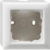 GIRA 006103 Surface-Mounted Housing with Frame for 1 Socket Glossy