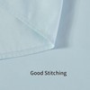 YOSTEV Light Blue Ruffle Shower Curtain Farmhouse Fabric Cloth Shower
