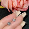 [YEENKE] 5mm Stud Earrings for Women 1Pair,Unisex Silver Stud Earrings
