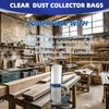 WZKO 709563 Dust Collector Bags Clear Plastic for JET Lower