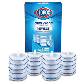 Clorox ToiletWand recambios desinfectantes, cabezales de varita desechables, 20 unidades