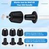 Coolfell Metal Matte Black Shower Knob 3 Piece Replacement, Compatible
