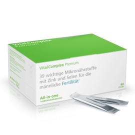 VitalComplex Premium - 39 wichtige Mikronährstoffe mit 150µg Selen und Zink für die männliche Fertilität z.B bei Kinderwunsch