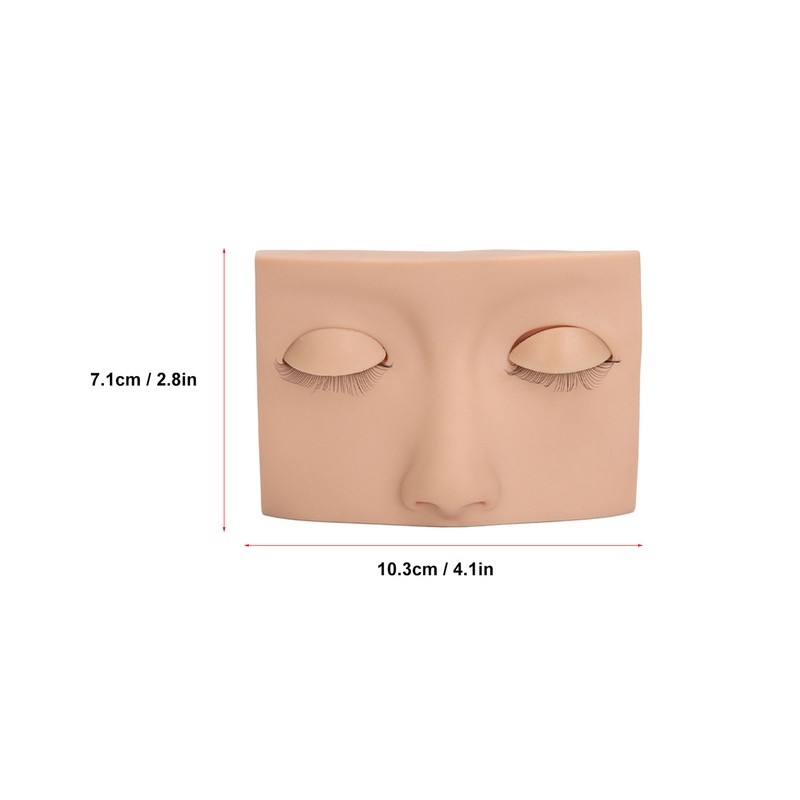 Eyelash Mannequin Head Practice Realistic Half Face Makeup Head Training