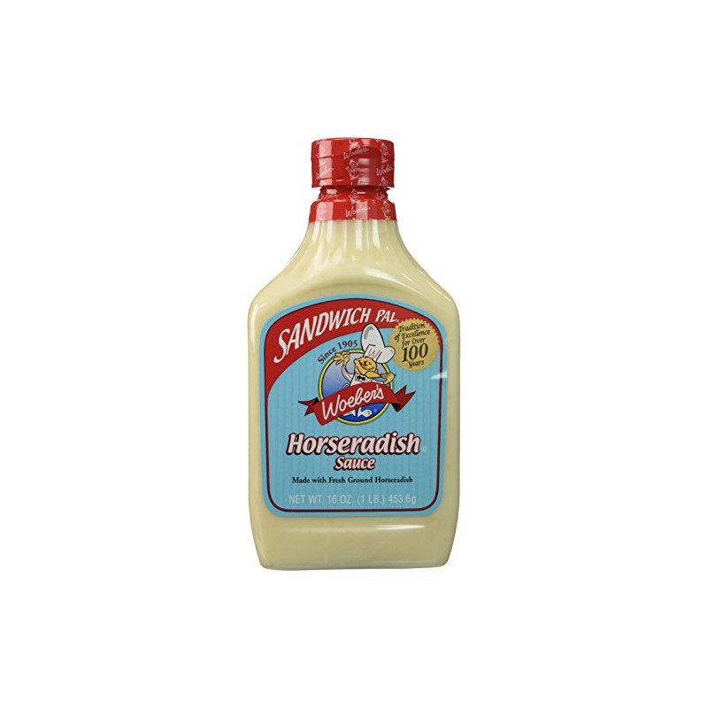 Woeber's Sandwich Pal Horseradish Sauce, 16-Ounce Units (Pack of 6)