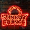 ADVPRO Sunday Brunch Breakfast Lunch RGB Dynamic Glam LED Sign
