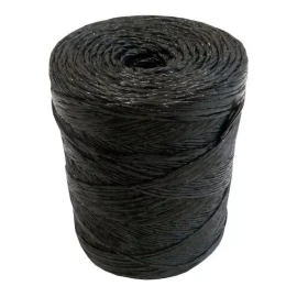 Naliplastic Rollo De Rafia Color Negro Calibre #2 Alta Calidad