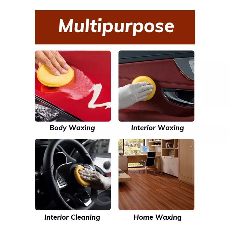 12PCS Car Wax Applicator Polish Foam Sponge Wax Cleaning Detailing
