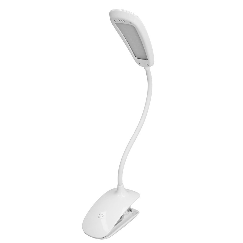 Clip Light USB Rechargeable 3 Speed Touch Foldable Flexible Gooseneck