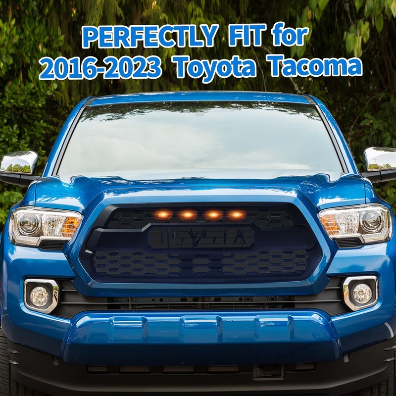 Spwrney Front Grille For 2016-2023 Tacoma SR, SR5, TRD Off-Road,