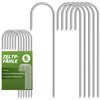 Strifuture 30 cm Tent Pegs - Durable Galvanised Carbon Steel