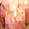 Girimax Pink Hummingbird Glass LED Candles with Remote, Flickering Flameless