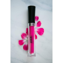 Aromi Neon Pink Liquid Lipstick | Bright Magenta Lip Color, Vegan, Cruelty-free, Hot Pink, Smudge Proof, Waterproof, Long-lasting, Handmade (Electric Orchid)