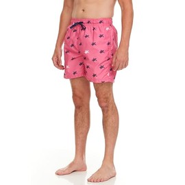 Kanu Surf Men's Havana Swim Trunks (Regular & Extended Sizes), Terrapin Pink, Large