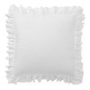 DAUAOTO Ruffle Euro Shams 100% Cotton, Prewashed Soft Pillow Cover