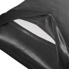 Ersmak Satin Body Pillow Cover, 20x54 Inches Black Ultra Soft