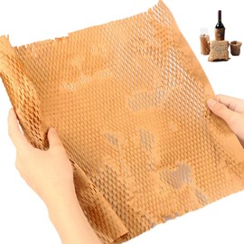 HOT SEAL 200 Sheets 12x12 inch Honeycomb Packing Paper for Moving, Moving Supplies Protecting Fragile Items, Small Wrapping Paper for Shipping and Moving Box Filler, Moving Essentials for Packing