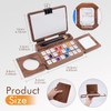 Fuumuui Travel Watercolor Palette 24 Grids Foldable with 2pcs Sable