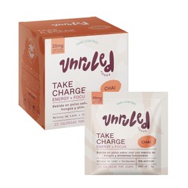 UNRULED - Té en Polvo Sabor Chai con Mix de Hongos Adaptógenos Cordyceps y Melena de León | Contiene otros Ingredientes Funcionales como MCT Oil y L-Teanina | 60g en Sobres Individuales