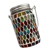 Outdoor Solar Lantern Lights Decorative Mosaic Jar Hanging Lantern Pathway