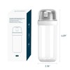 KITCHENDAO Glass Sugar Dispenser with Side Pour Spout, Built-in Lid