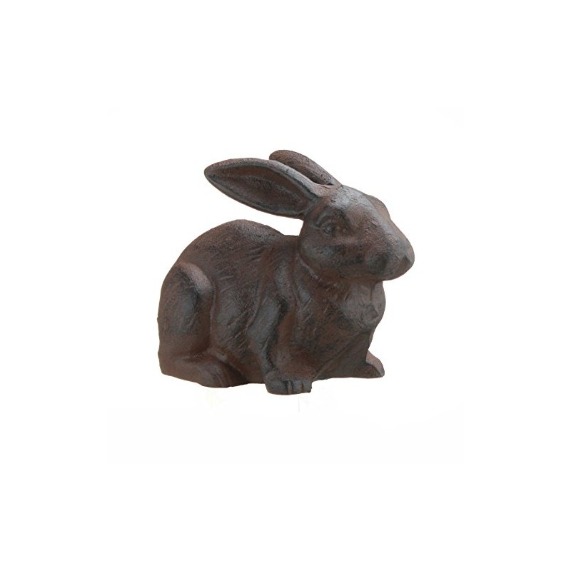 Full Bodied Cast Iron Rabbit Garden Figure by INsideOUT