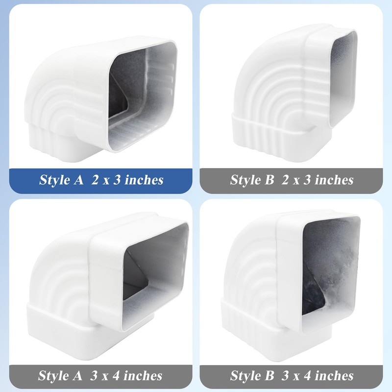 Gutter Elbow 2x3 90 Degree Downspout Elbow Gutter Connector Roofing