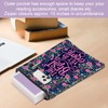 Floral Book Sleeve Book Cover Book Protector with Zipper Graduation
