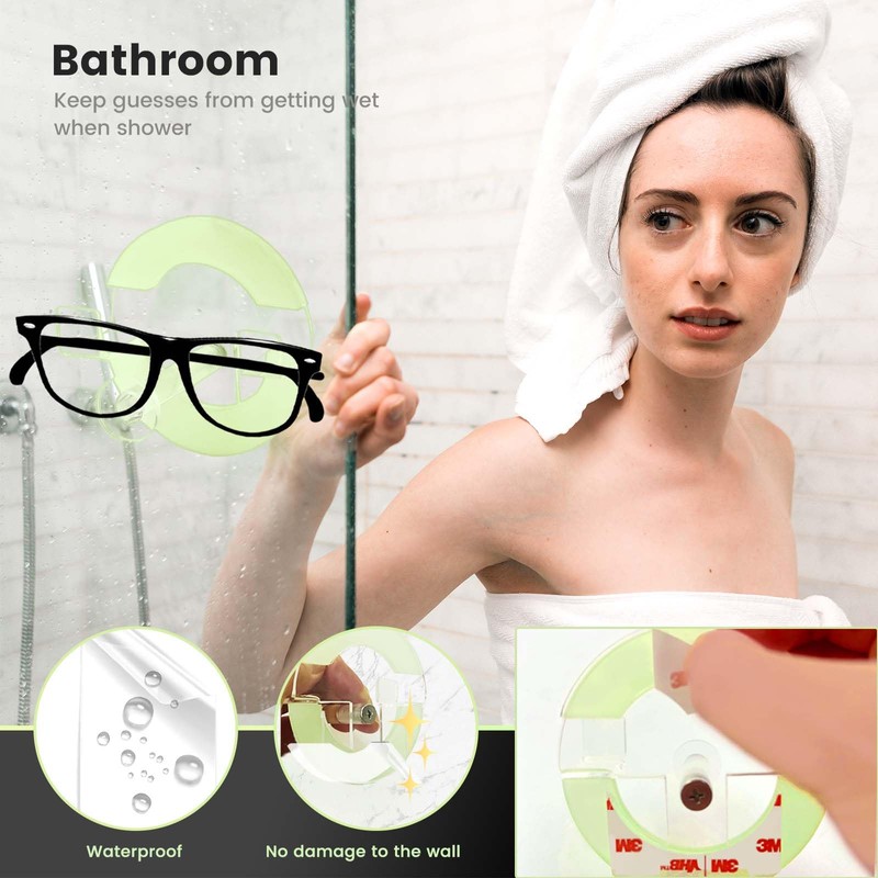 Daily Treasures Glowing Glasses Holder, White