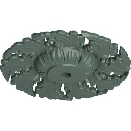 14 5/8"OD x 2 1/4"P Needham Ceiling Medallion (Fits Canopies up to 4 1/4"), Hand-Painted Cloud Burst