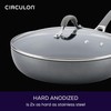 Circulon Elementum Hard Anodized Nonstick Deep Frying Pan/Skillet with Lid,