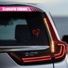 KITUREK Love Cross Sticker Decal, Love Heart Cross Stickers, Decal
